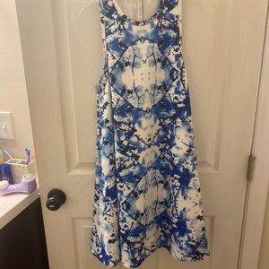 Blue and White Ti-Dye dress